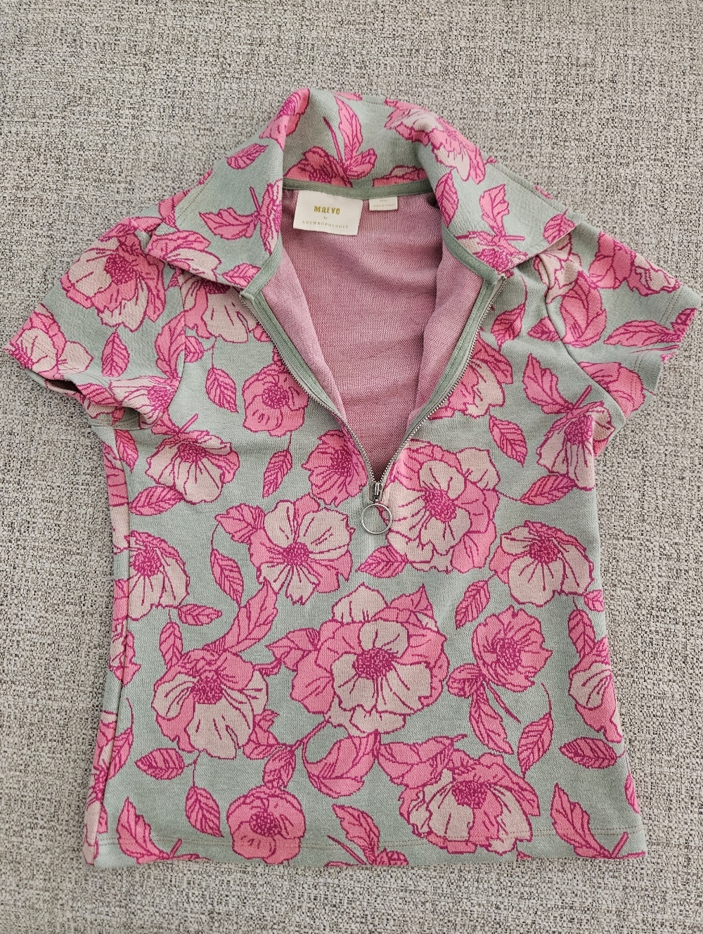 Maeve By Anthropologie Collared Henley Top